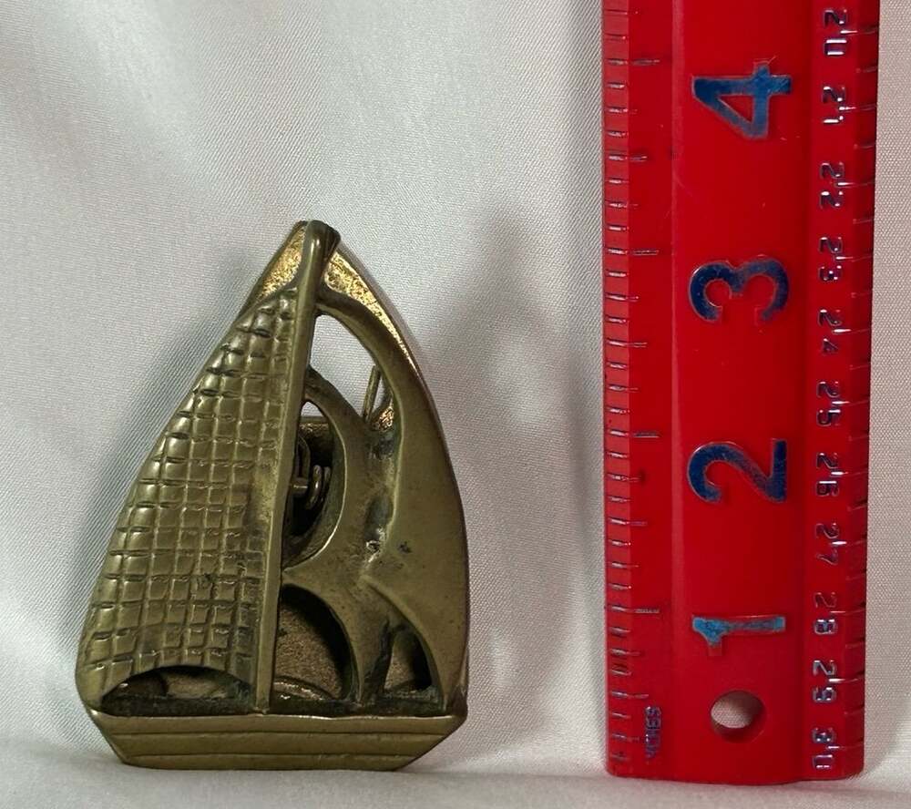 Solid Brass Sailboat Paper Clip paper weight